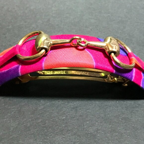 Bit Volume Barrette "Paloma" - Silk / Handmade / France Luxe / L. Erickson - Picture 4 of 16